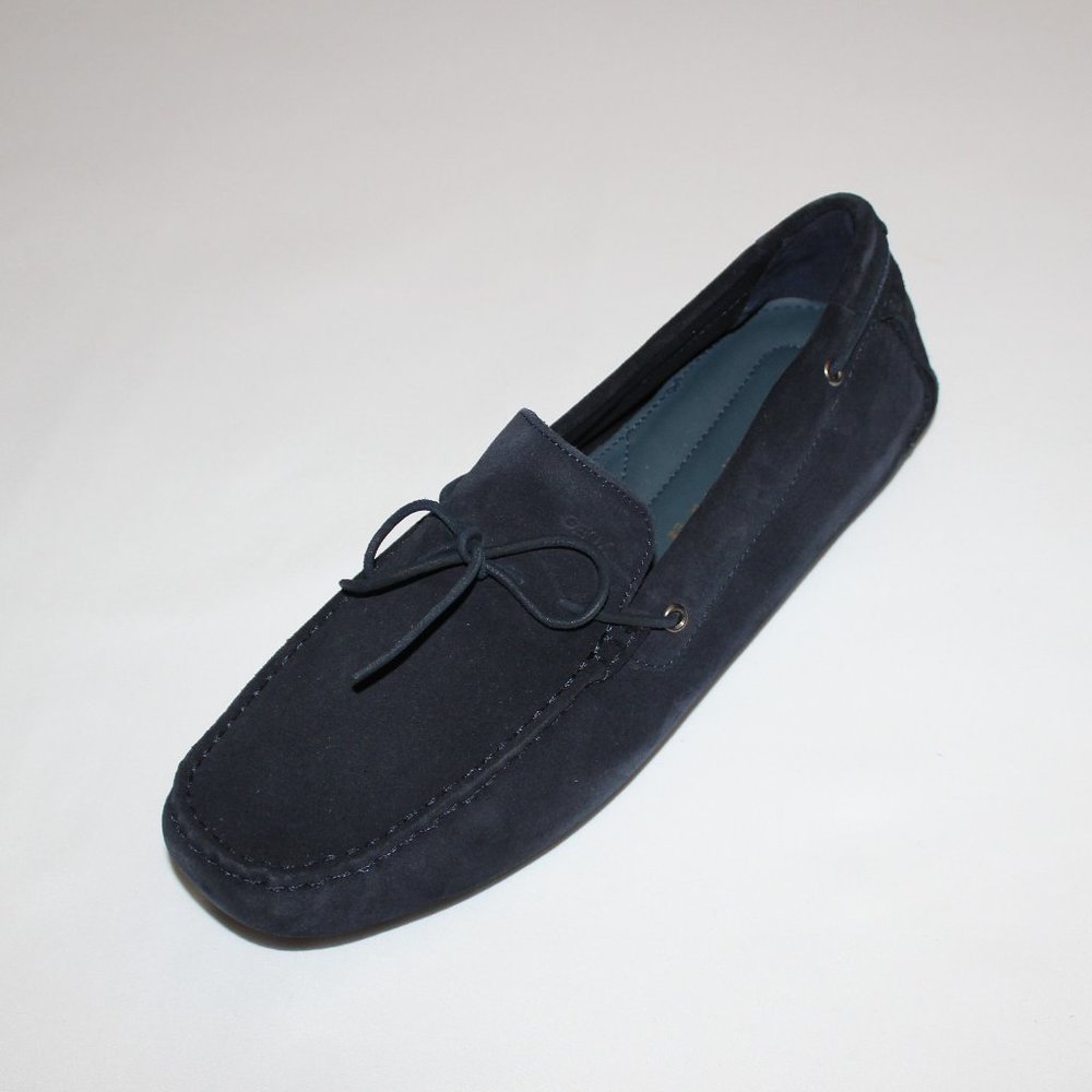 GEOX MEN'S NAVY MELBOURNE SUEDE MOCCASINS